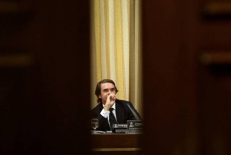 José Maria Aznar in Congress on Tuesday.