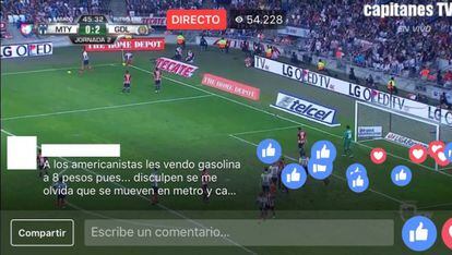 A match in the Mexican league, with more than 54.000 viewers.