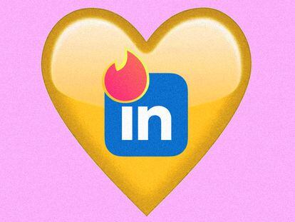 Tinder and LinkedIn ask users to use their platforms for their intended purposes, but that hasn’t prevented the blend of flirting and networking on both.