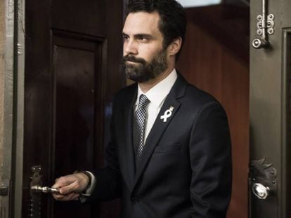 The speaker of the Catalan parliament, Roger Torrent.