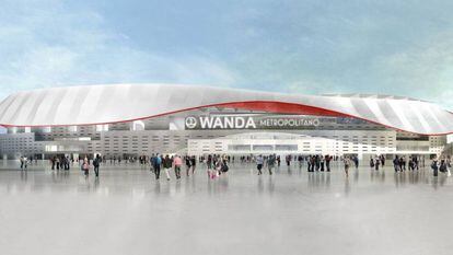 How the Wanda Metropolitano stadium will look.