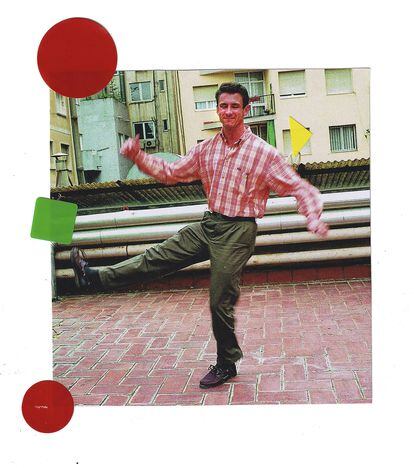 The author dancing in a photograph from a few years ago.