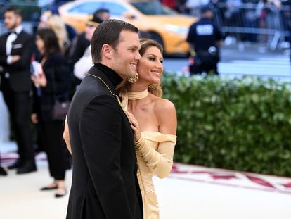 Tom Brady and Gisele Bündchen at the Met Gala in New York in 2018.