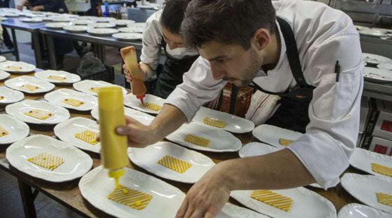 Two of the Roca brothers' culinary students.