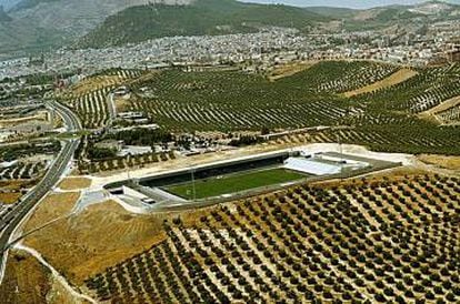 Jaén stadium, designed by Rubiño García Márquez Architects.