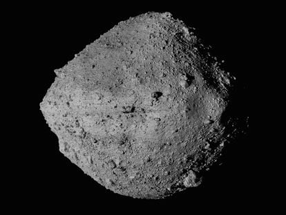 Image of Bennu taken from the OSIRIS-REx probe.