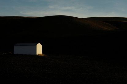 The white villages all have obscure origins that date back to Roman times or earlier. They were controlled by Arabs and then retaken by Christians before witnessing a spontaneous flowering of convents. Here a warehouse in Setenil de las Bodegas catches the last rays of evening sun.