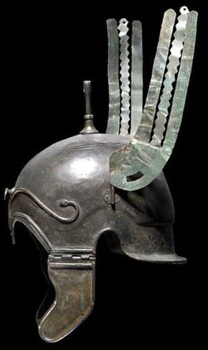 A Celtiberian helmet that was auctioned in Germany.