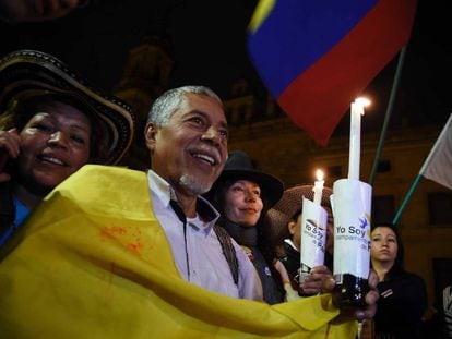 Colombian's celebrate the new peace deal.