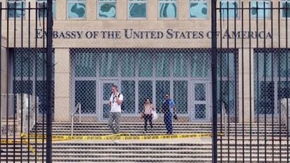 The US embassy in Havana in 2017.