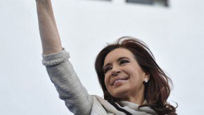 Cristina Fernández de Kirchner, during a recent rally in La Plata, Argentina.