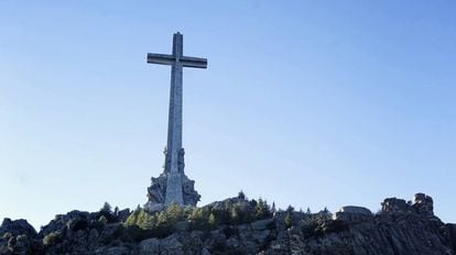 The cross at the Valley of the Fallen outside Madrid.