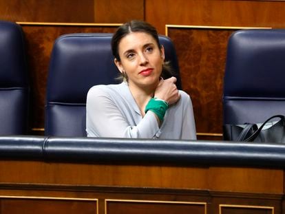 Minister Irene Montero, this Thursday in Spain's Congress.