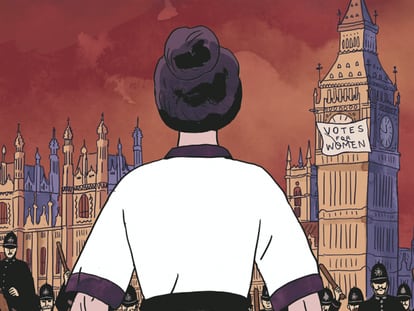 The cover of the graphic novel ‘Suffrajitsu: Mrs. Pankhurst’s Amazons’