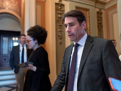 Rep. Garret Graves, a key legislator working on the debt ceiling bill for House Speaker Kevin McCarthy, walks past the chamber at the Capitol in Washington, on April 26, 2023.