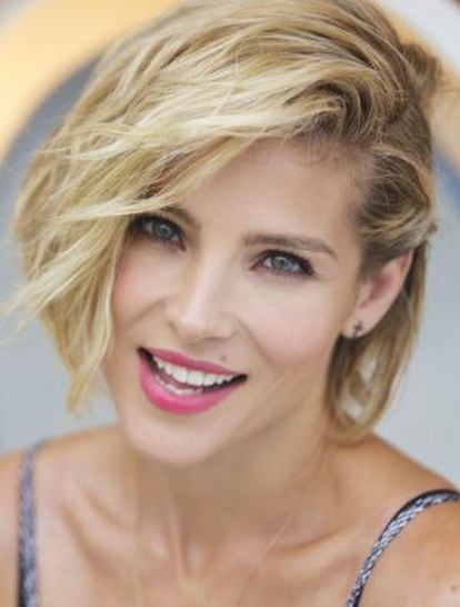 Spanish actress Elsa Pataky during the interview.