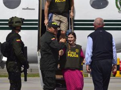 Ángel Sánchez and María Concepción Marlaska arrive Saturday in Bogota.