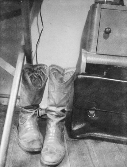 "My old Italian cowboy boots," Smith writes.