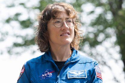 NASA astronaut Christina Koch, during a visit to Capitol Hill in Washington D.C,, on 18 May.