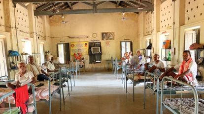 The men’s leprosy ward at Chilakalapalli hospital, Vizianagaram district, Andrah Pradesh, India in 2018. 