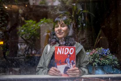 Venezuelan illustrator Laura Guarisco presents her new book, ‘Nido,’ in Bogotá, Colombia on October 15, 2023.