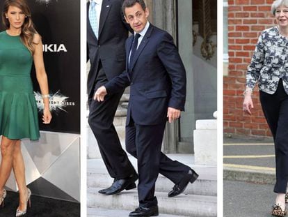 Melania Trump, Nicolas Sarkozy and Theresa May.