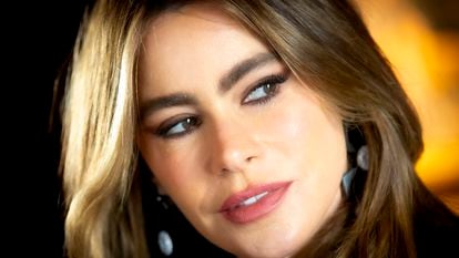 Actress Sofia Vergara at the Four Seasons Hotel in Madrid, Spain.