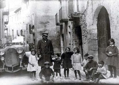 Einstein in Espluga de Francolí (Tarragona) on February 25, 1923.
