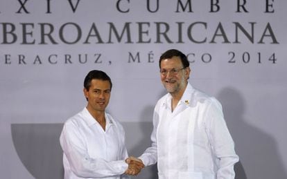 Mexican President Enrique Peña Nieto and Spanish Prime Minister Mariano Rajoy.