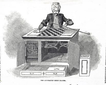 “The Turk” was a chess-playing machine invented by von Kempelen in the latter half of the 18th century.