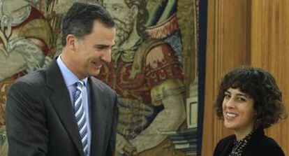 King Felipe VI meets with a representative for Podemos-En Marea on Friday.