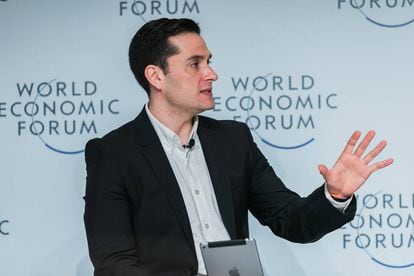 David Alandete at the World Economic Forum in Brazil.