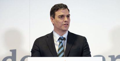 Socialist Party chief Pedro Sánchez.