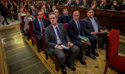 The 12 separatist leaders during the Supreme Court trial.