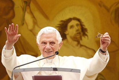 Pope Benedict XVI in Castelgandolfo.