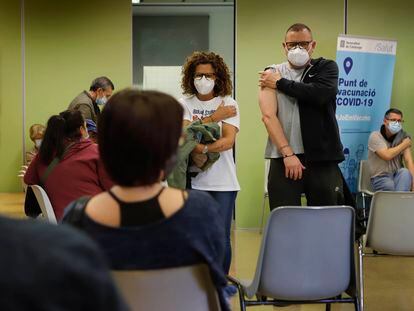 Mass vaccination of the over-50s in Terrassa (Barcelona).
