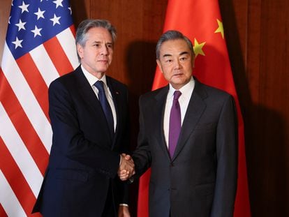 U.S. Secretary of State Antony Blinken and Chinese Foreign Minister Wang Yi on Friday in Munich.