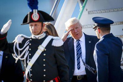 Trump arrives in Rome on Tuesday.