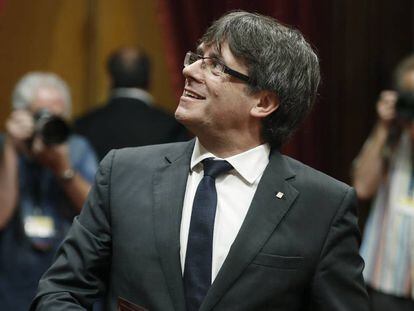 Catalan Regional Premier Carles Puigdemont on Wednesday.