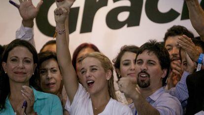 Liliana Tintori, wife of jailed Venezuelan opposition leader Leopoldo López.