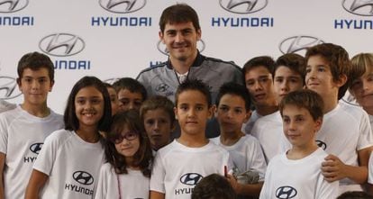 Casillas at a promotional event on Thursday.