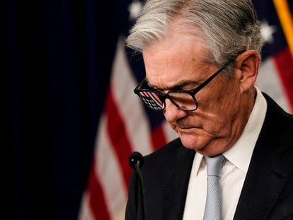 Federal Reserve Board Chairman Jerome Powell holds a news conference in Washington, U.S., November 2, 2022.