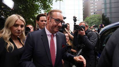 Actor Kevin Spacey leaves Southwark Crown Court, after he was found not guilty on charges related to allegations of sexual offenses, in London, Britain, on July 26, 2023.