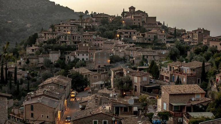 The Spanish village of Deià.