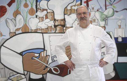 Chef Pedro Subijana at his restaurant in San Sebastián