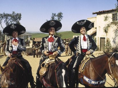 A scene from the 1980s comedy ‘The Three Amigos.’