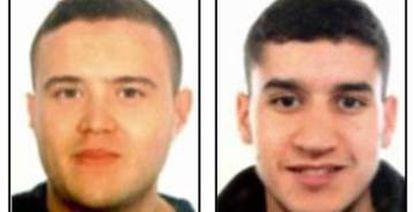 Mohamed Hychami (left) and Younes Abouyaaqoub (right). Abouyaaqoub is now being looked at the possible driver of the van during the La Rambla terrorist attack.