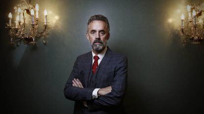 Jordan B Peterson photographed for EL PAÍS in a hotel in Madrid.