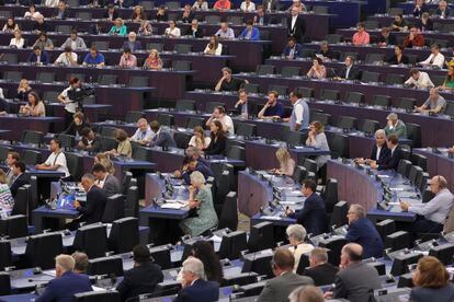 Plenary session of the European Parliament in Strasbourg.