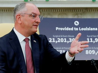 Louisiana Governor John Bel Edwards in a 2020 file photo.